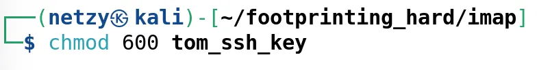 SSH private key 권한 확인