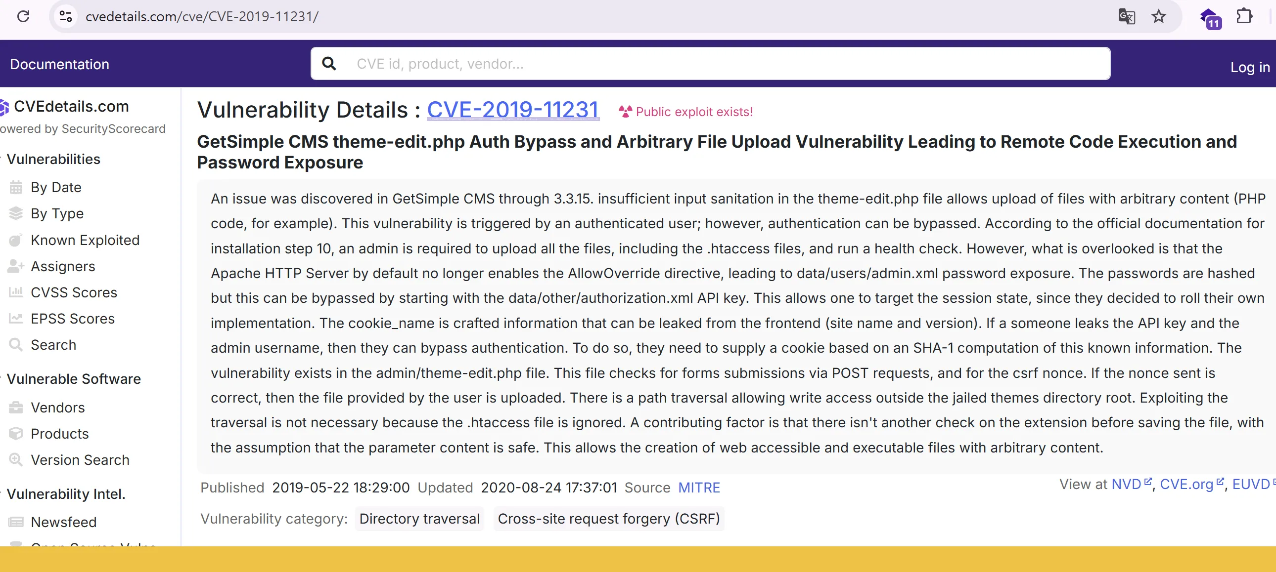 CVE-2019-11231